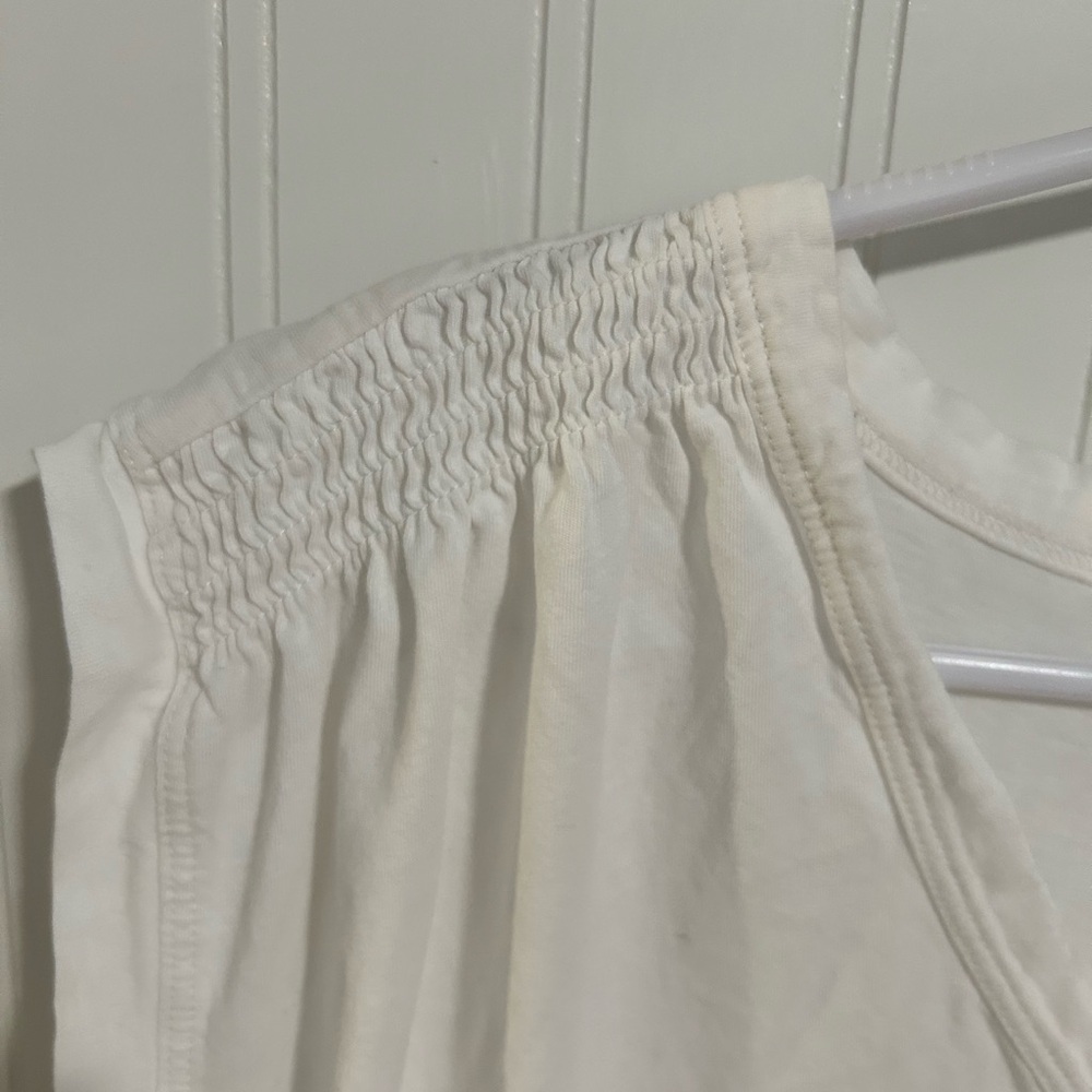 LOFT Womens Basic White Tee - Picture 4 of 4